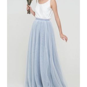 Jenny Yoo Purple Tulle Skirt